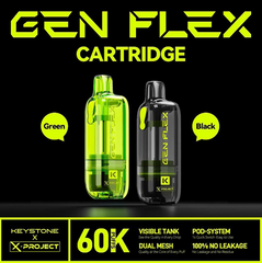 Gen Flex Reload Cart - Dual Mesh Coil - Visible Tank - Leak Resistant
