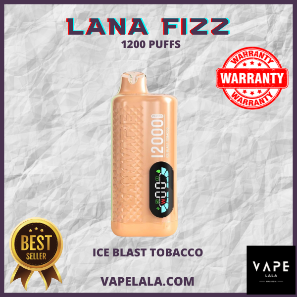 LANA FIZZ 12000PUFFS ICE BLAST TOBACCO