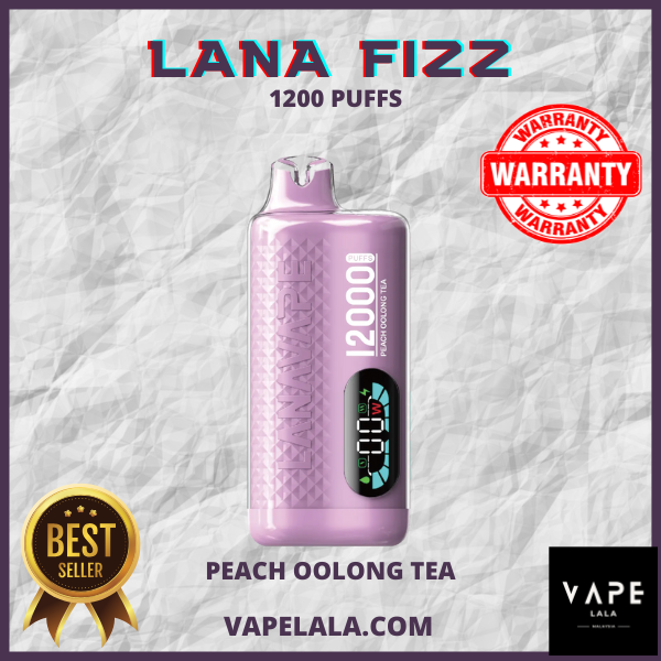 LANA FIZZ 12000PUFFS PEACH OOLONG TEA