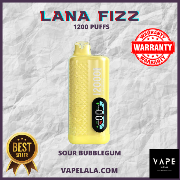 LANA FIZZ 12000PUFFS SOUR BUBBLEGUM