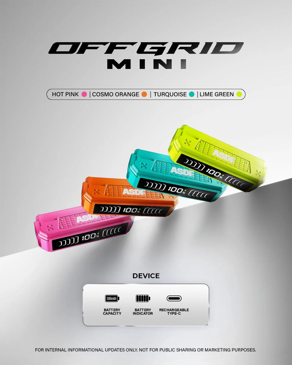offgrid vape battery price malaysia VapeTape Unplug | ASDF Open Pod System CBD Vape Juice & CBD Gummies Flavor:Summer Popsicle - Hybrid
