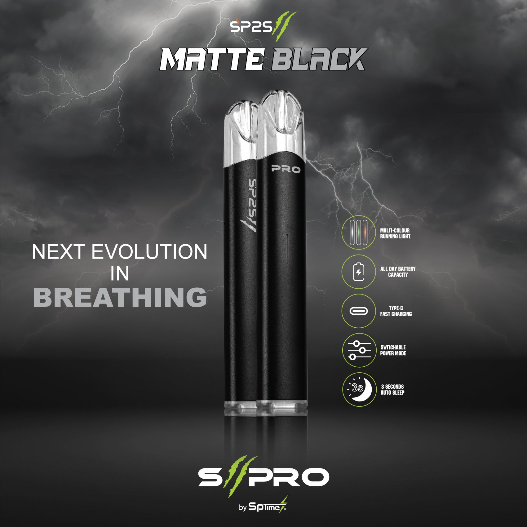 SP2S_II_PRO_Device MATTEBLACK