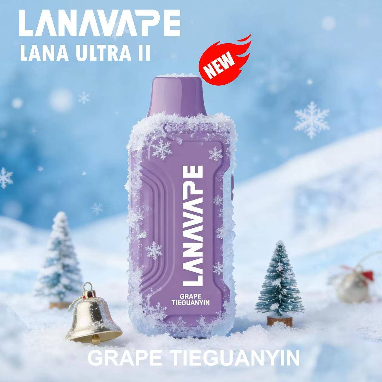 Lana Ultra II 16000 Puffs, Grape Tieguanyin flavor, Vape Malaysia - Vapelala