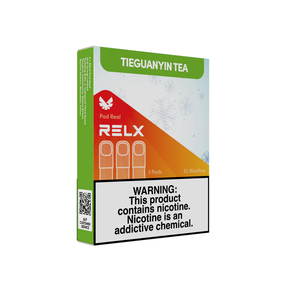 Relx Pod Real Infinity, Tieguanyin flavor, Vape Malaysia - Vapelala