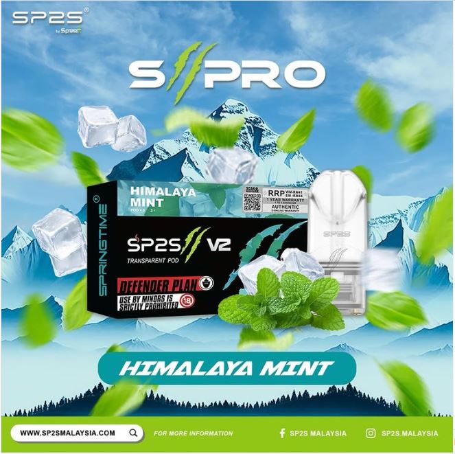 SP2S II Pro Pod Himalaya Mint vape pod in Malaysia