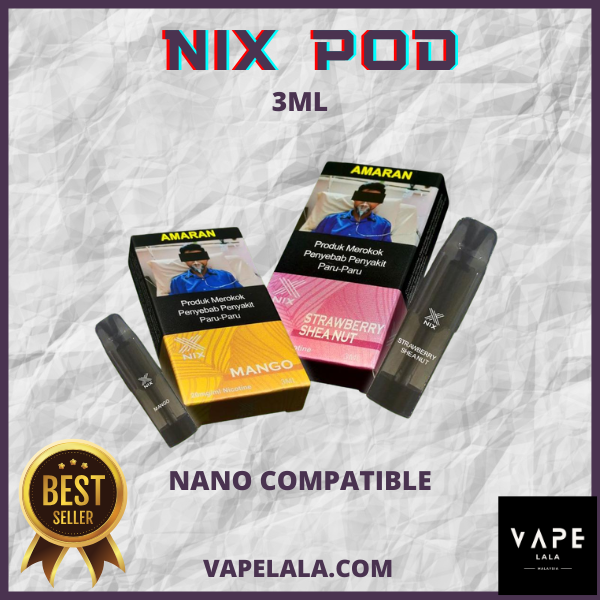 NIX-Pod 3ML by X-Project | Nanostix Compatible Pod | KKM Approved